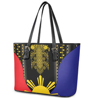 Afro Pinoy Blackapino Half Black Filipino Leather Tote Bag