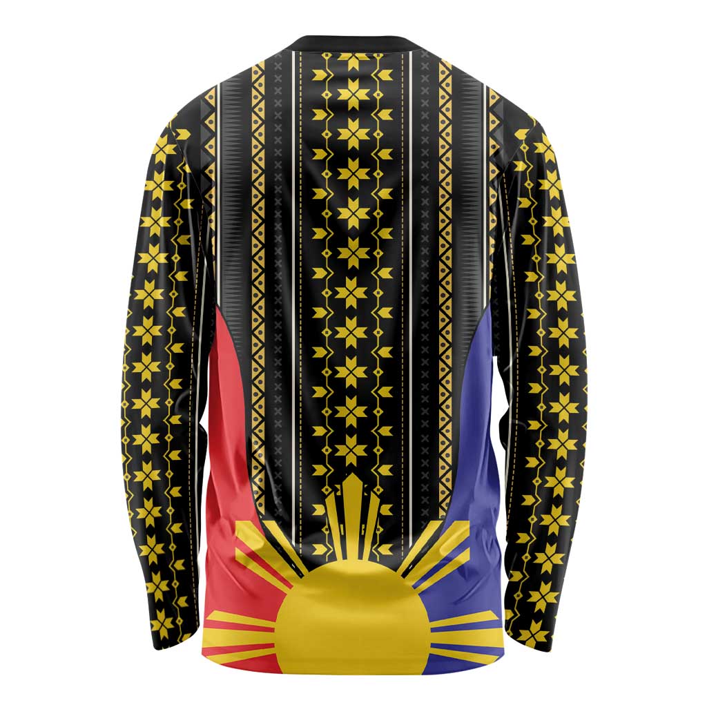 Afro Pinoy Blackapino Half Black Filipino Long Sleeve Shirt