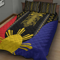 Afro Pinoy Blackapino Half Black Filipino Quilt Bed Set