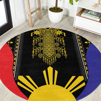 Afro Pinoy Blackapino Half Black Filipino Round Carpet