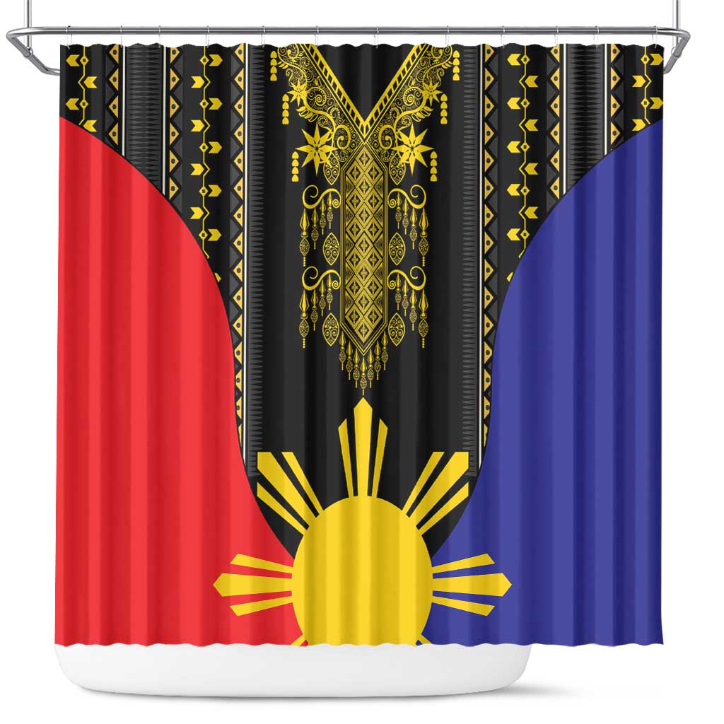 Afro Pinoy Blackapino Half Black Filipino Shower Curtain