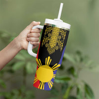 Afro Pinoy Blackapino Half Black Filipino Tumbler With Handle