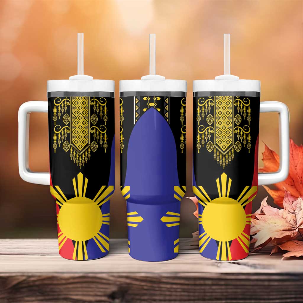 Afro Pinoy Blackapino Half Black Filipino Tumbler With Handle