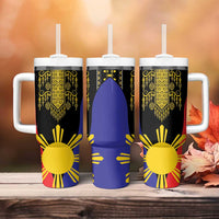 Afro Pinoy Blackapino Half Black Filipino Tumbler With Handle