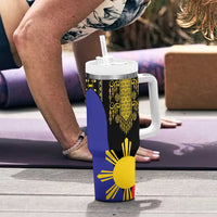 Afro Pinoy Blackapino Half Black Filipino Tumbler With Handle