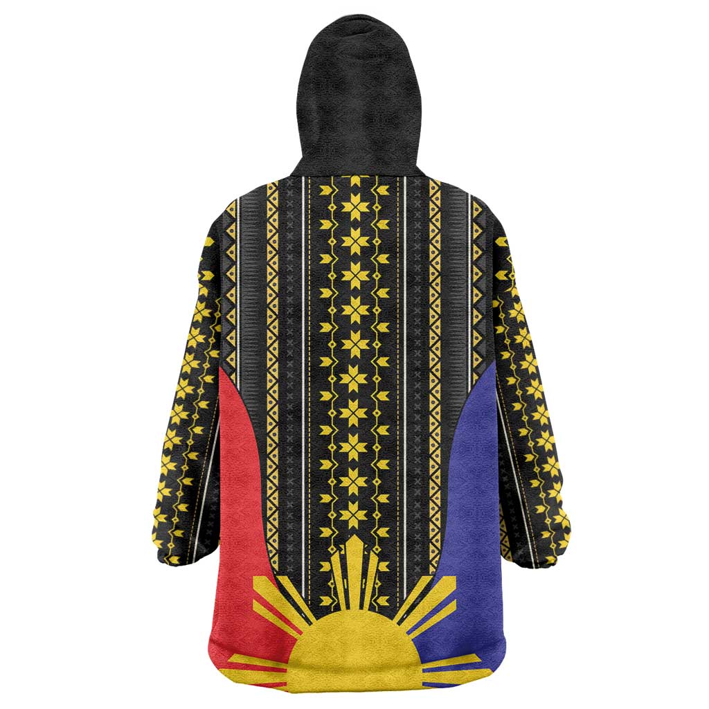 Afro Pinoy Blackapino Half Black Filipino Wearable Blanket Hoodie