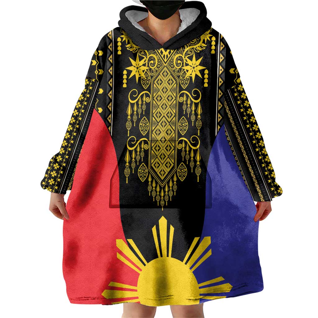 Afro Pinoy Blackapino Half Black Filipino Wearable Blanket Hoodie