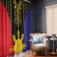 Afro Pinoy Blackapino Half Black Filipino Window Curtain