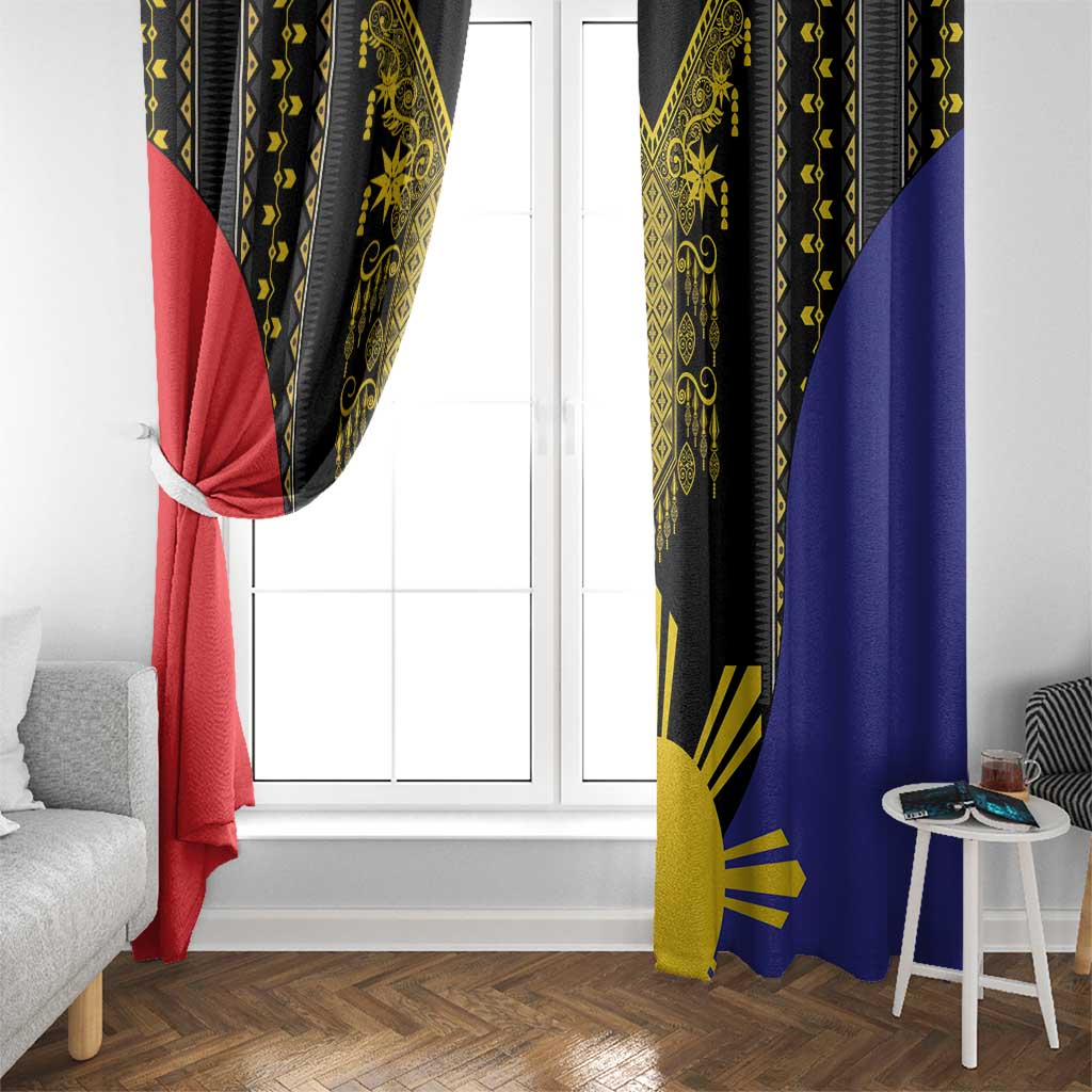 Afro Pinoy Blackapino Half Black Filipino Window Curtain