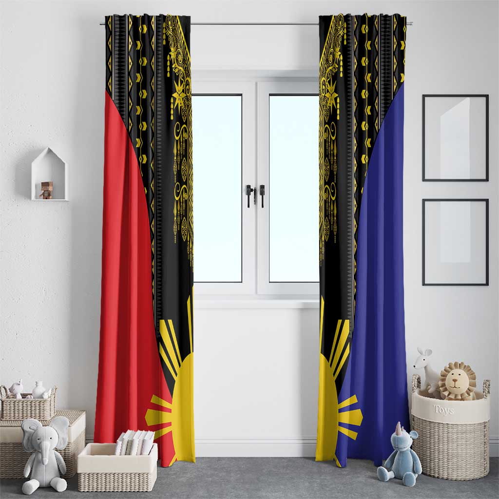 Afro Pinoy Blackapino Half Black Filipino Window Curtain