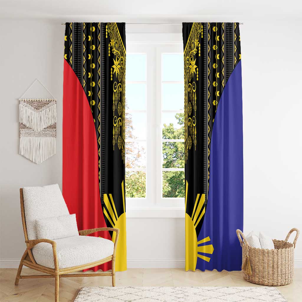 Afro Pinoy Blackapino Half Black Filipino Window Curtain