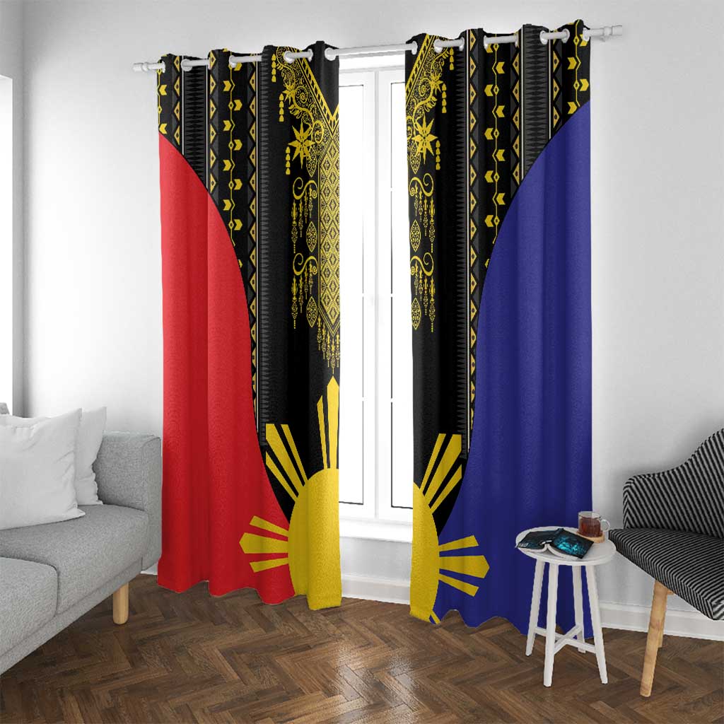 Afro Pinoy Blackapino Half Black Filipino Window Curtain