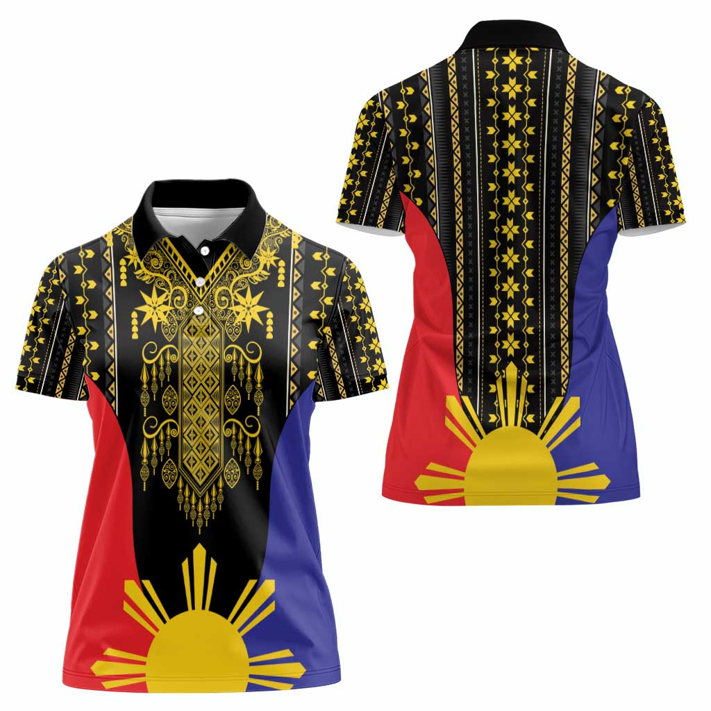Afro Pinoy Blackapino Half Black Filipino Women Polo Shirt
