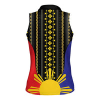 Afro Pinoy Blackapino Half Black Filipino Women Sleeveless Polo Shirt