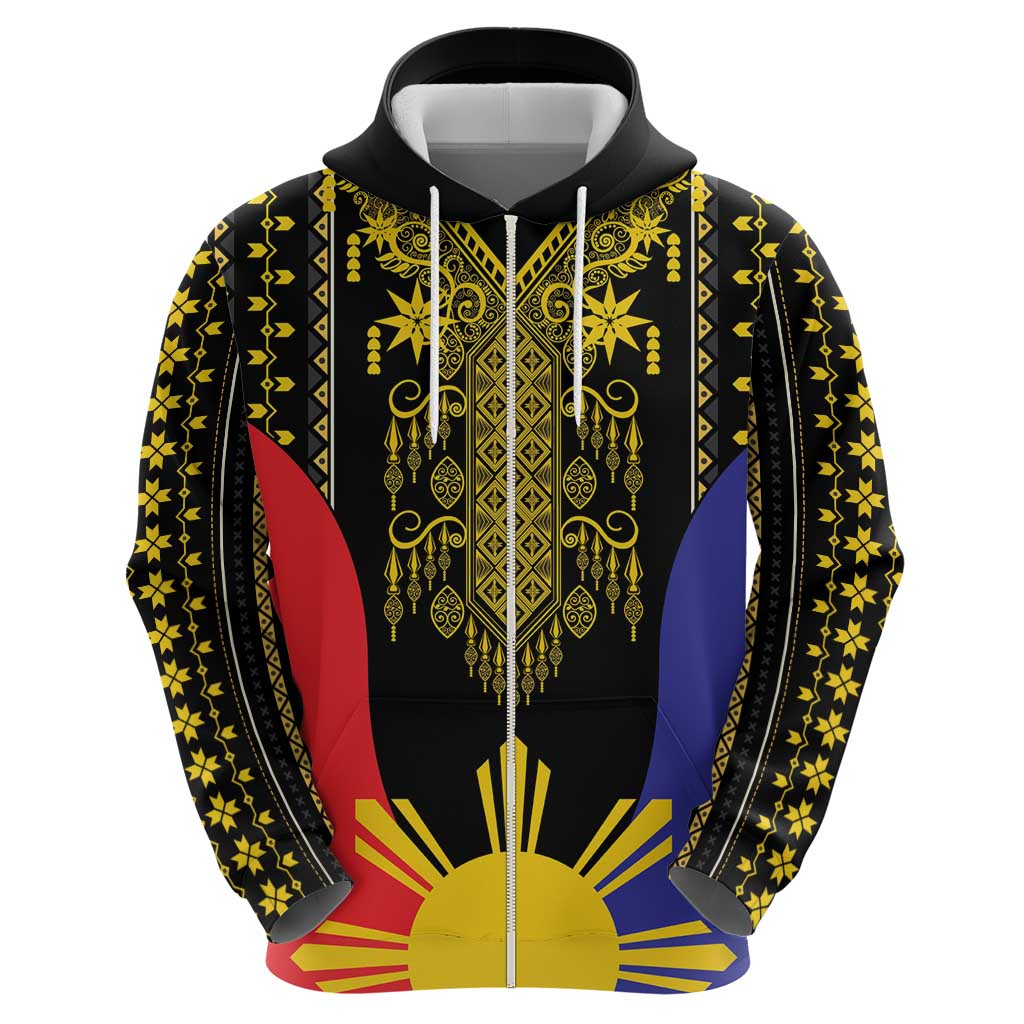 Afro Pinoy Blackapino Half Black Filipino Zip Hoodie
