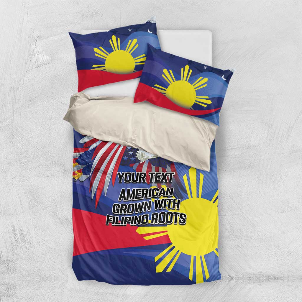 Personalized American Grown With Filipino Roots Bedding Set