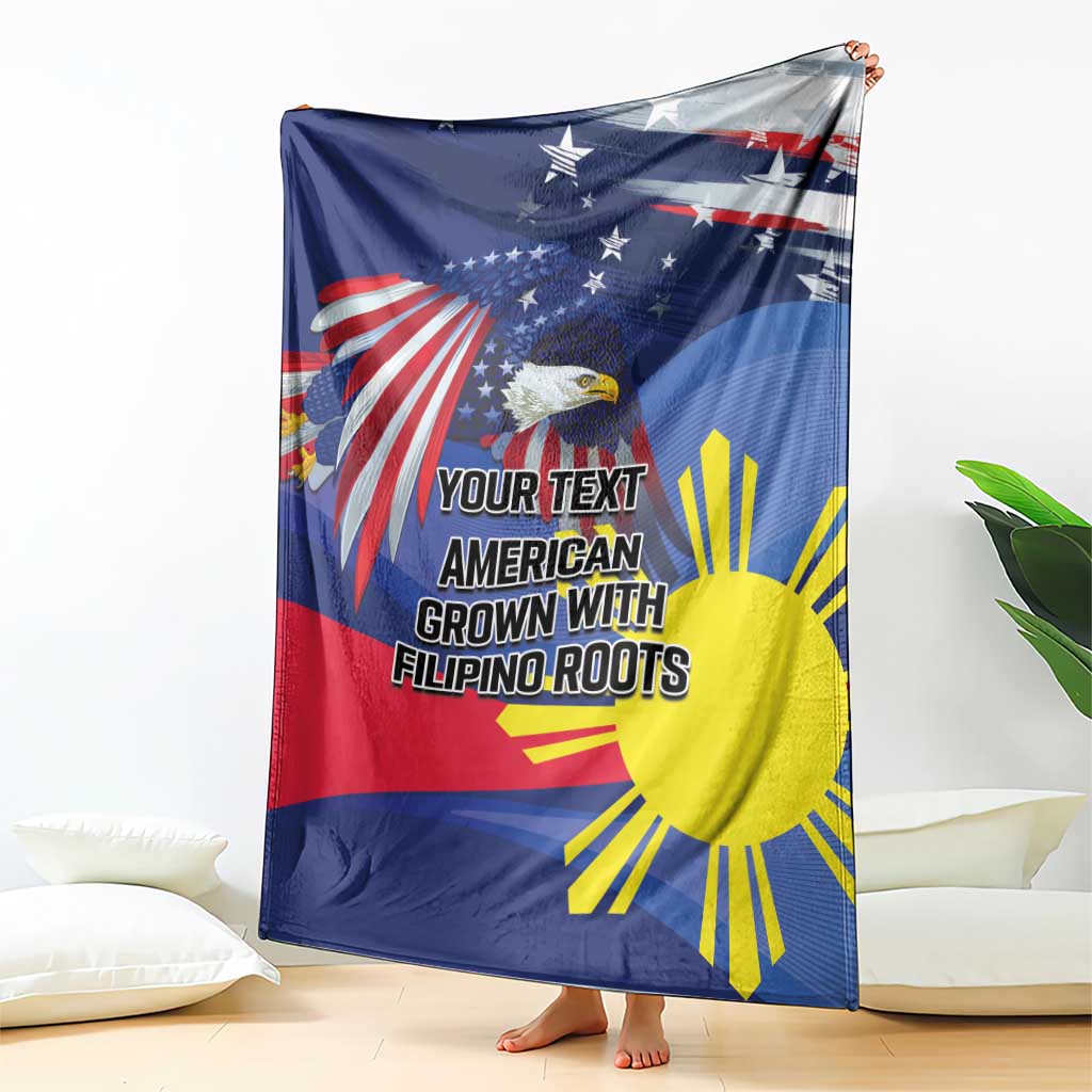 Personalized American Grown With Filipino Roots Blanket
