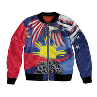 Personalized American Grown With Filipino Roots Bomber Jacket