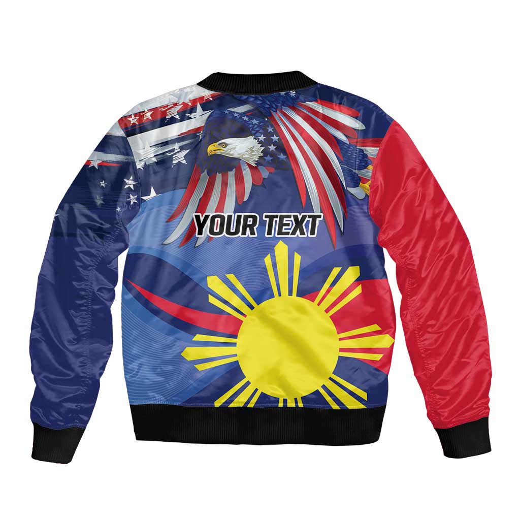 Personalized American Grown With Filipino Roots Bomber Jacket