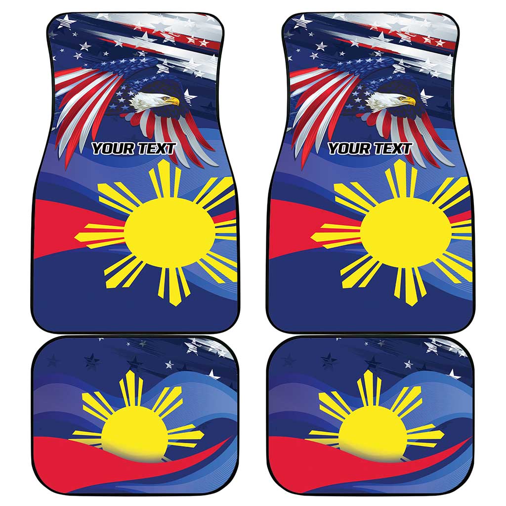 Personalized American Grown With Filipino Roots Car Mats