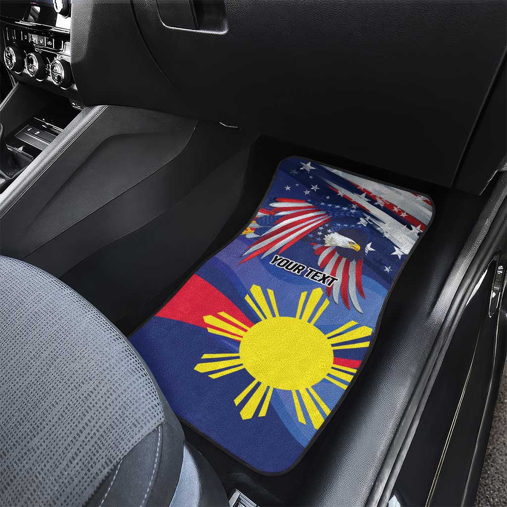 Personalized American Grown With Filipino Roots Car Mats