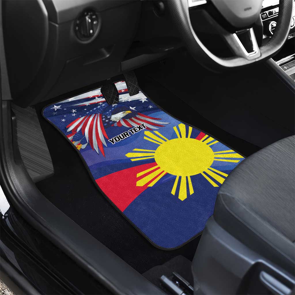 Personalized American Grown With Filipino Roots Car Mats