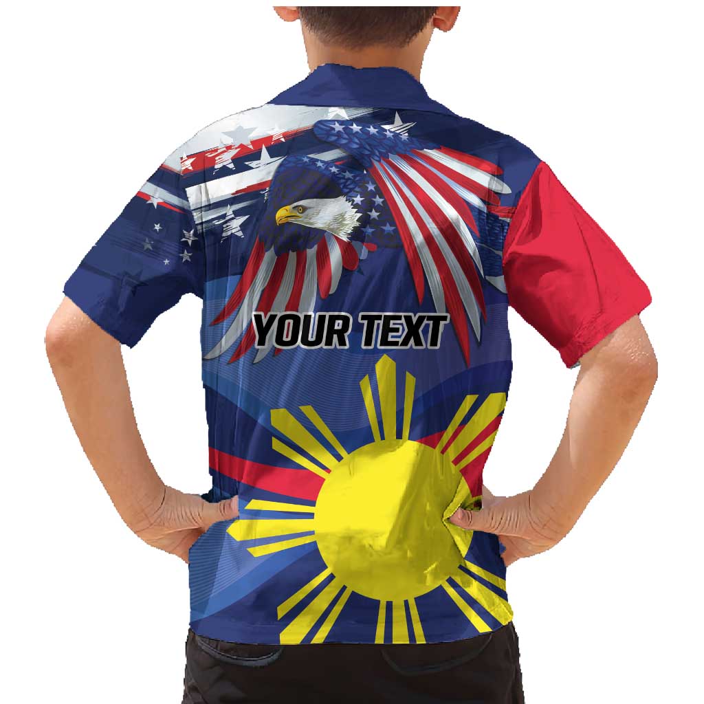Personalized American Grown With Filipino Roots Family Matching Mermaid Dress and Hawaiian Shirt