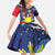 Personalized American Grown With Filipino Roots Family Matching Off The Shoulder Long Sleeve Dress and Hawaiian Shirt