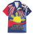 Personalized American Grown With Filipino Roots Family Matching Off The Shoulder Long Sleeve Dress and Hawaiian Shirt