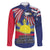 Personalized American Grown With Filipino Roots Family Matching Off The Shoulder Long Sleeve Dress and Hawaiian Shirt