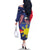 Personalized American Grown With Filipino Roots Family Matching Off The Shoulder Long Sleeve Dress and Hawaiian Shirt
