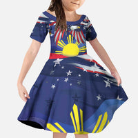Personalized American Grown With Filipino Roots Family Matching Off Shoulder Maxi Dress and Hawaiian Shirt