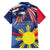 Personalized American Grown With Filipino Roots Family Matching Off Shoulder Maxi Dress and Hawaiian Shirt