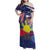 Personalized American Grown With Filipino Roots Family Matching Off Shoulder Maxi Dress and Hawaiian Shirt