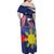 Personalized American Grown With Filipino Roots Family Matching Off Shoulder Maxi Dress and Hawaiian Shirt
