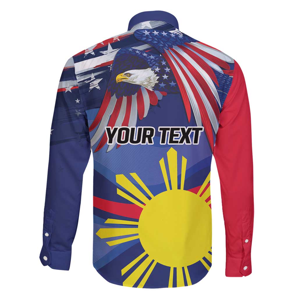 Personalized American Grown With Filipino Roots Family Matching Puletasi and Hawaiian Shirt