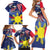 Personalized American Grown With Filipino Roots Family Matching Short Sleeve Bodycon Dress and Hawaiian Shirt