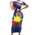 Personalized American Grown With Filipino Roots Family Matching Short Sleeve Bodycon Dress and Hawaiian Shirt