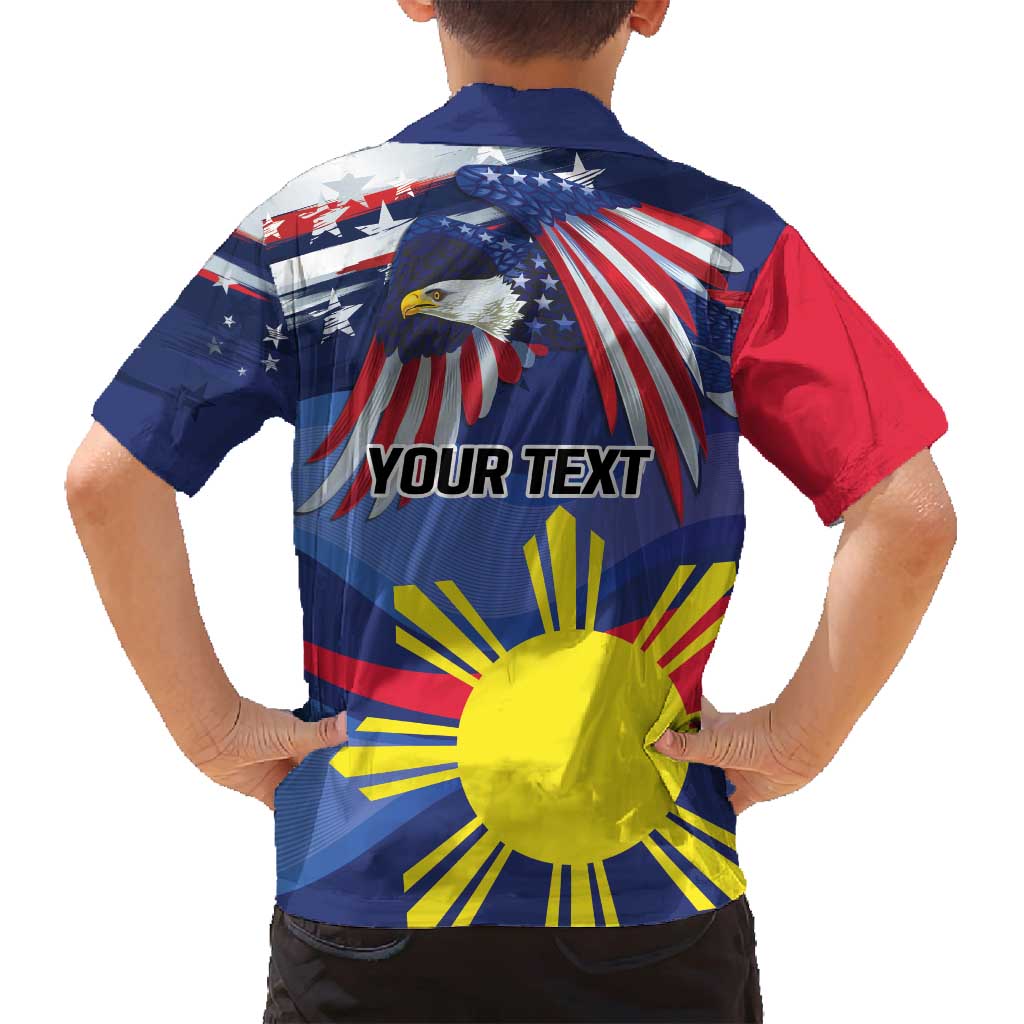 Personalized American Grown With Filipino Roots Family Matching Summer Maxi Dress and Hawaiian Shirt
