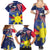 Personalized American Grown With Filipino Roots Family Matching Summer Maxi Dress and Hawaiian Shirt