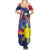 Personalized American Grown With Filipino Roots Family Matching Summer Maxi Dress and Hawaiian Shirt