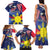 Personalized American Grown With Filipino Roots Family Matching Tank Maxi Dress and Hawaiian Shirt