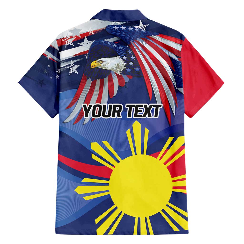 Personalized American Grown With Filipino Roots Family Matching Tank Maxi Dress and Hawaiian Shirt
