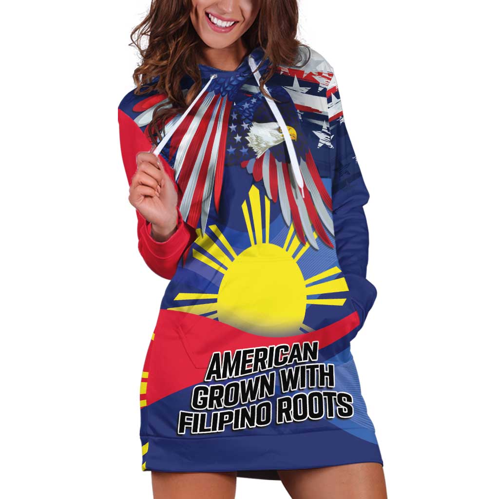 Personalized American Grown With Filipino Roots Hoodie Dress
