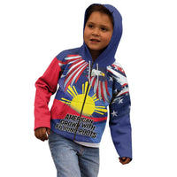 Personalized American Grown With Filipino Roots Kid Hoodie