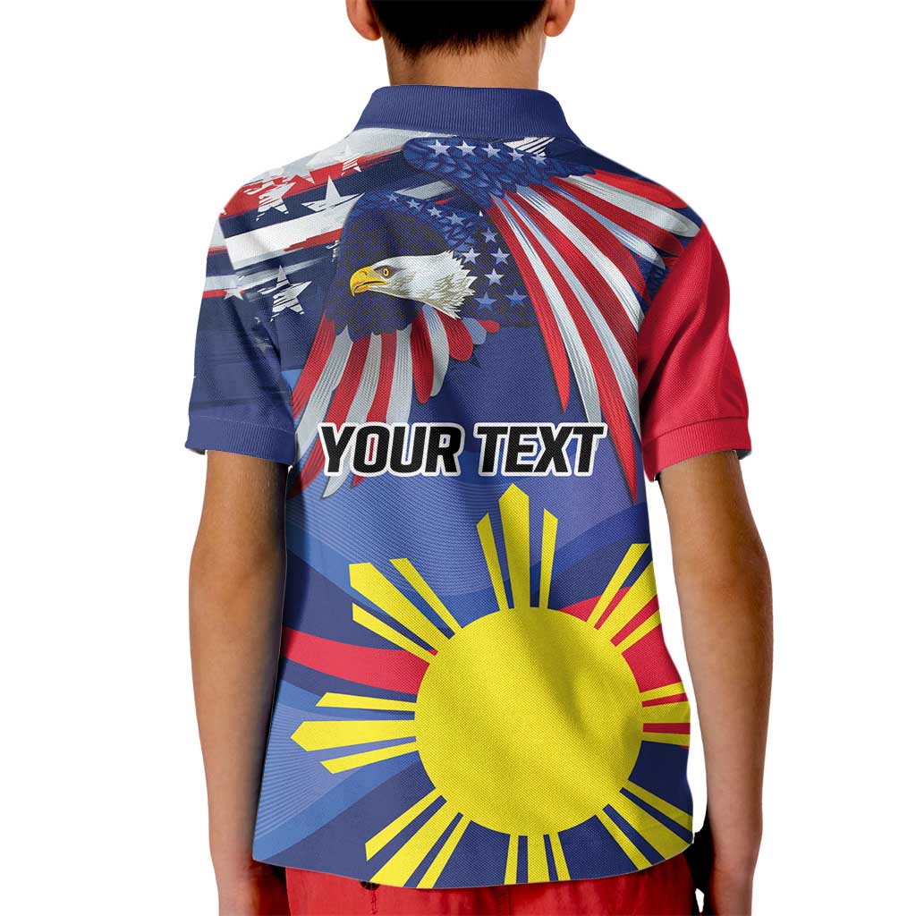 Personalized American Grown With Filipino Roots Kid Polo Shirt
