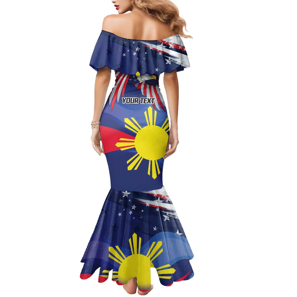 Personalized American Grown With Filipino Roots Mermaid Dress