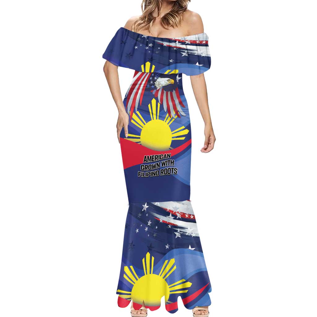 Personalized American Grown With Filipino Roots Mermaid Dress