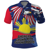 Personalized American Grown With Filipino Roots Polo Shirt