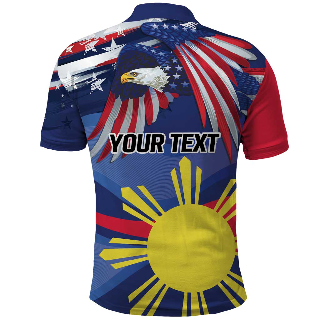 Personalized American Grown With Filipino Roots Polo Shirt